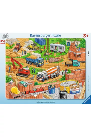 Puzzle 12 el. Co tu pasuje? Plac budowy Ravensburger