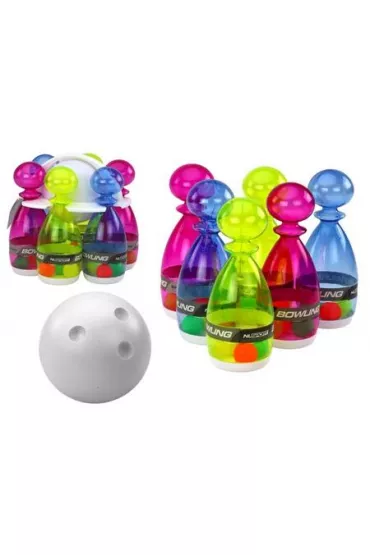 Zestaw do gry w kr�gle 6el prze�roczyste kolorowe LeanToys