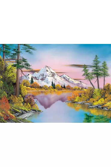Puzzle 1000 el. Bob Ross, Odbicie w tafli wody G3 - Bob Ross