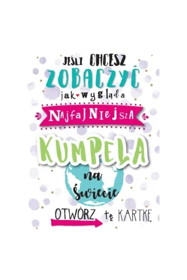 Kukartka Karnet B6 DK-594 Najfajniejsza kumpela (lusterko)