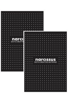 Narcissus Blok A4 klejony z gry czarny 60 kartek 2 szt.