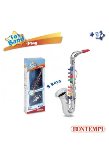 Bontempi Saksofon srebrny 8 klawiszy 42 cm