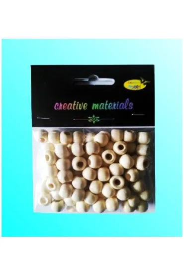 Galeria Hobby Koraliki drewniane kremowe 10mm