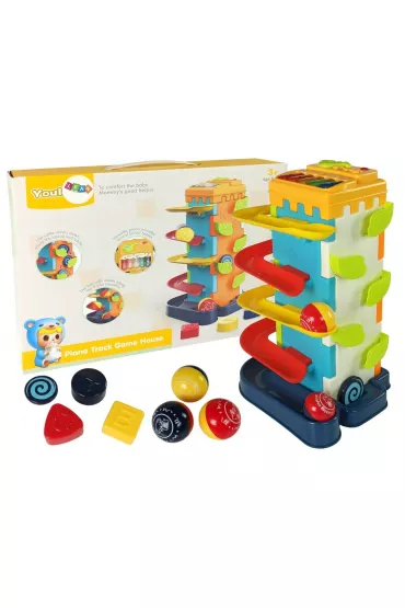Zje�d�alnia pi�eczek sorter edukacyjny LeanToys