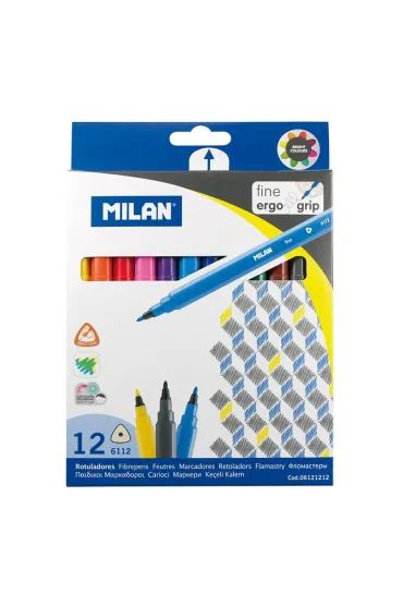 Milan Flamastry tr�jk�tne 6112 12 szt.