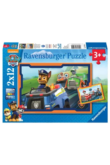Puzzle 2x12 el. Psi Patrol. W akcji Ravensburger