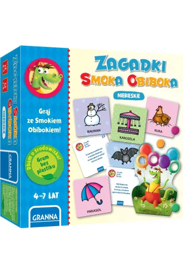 Zagadki Smoka Obiboka. Niebieskie. Graj ze Smokiem Obibokiem Granna