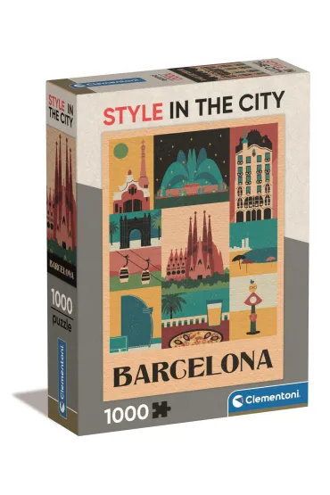 Puzzle 1000 el. Compact Barcelona Clementoni