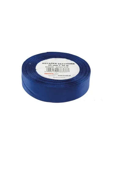 Brewis Wst��ka satynowa granatowy 25mm x 32m