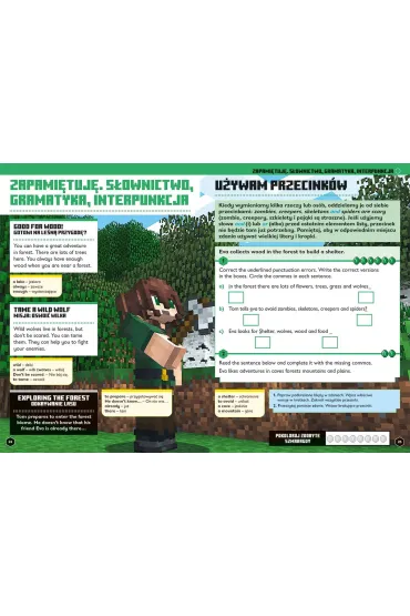 Minecraft. J�zyk angielski. Megazadania 8+ - Dan  Whitehead, Jon  Goulding