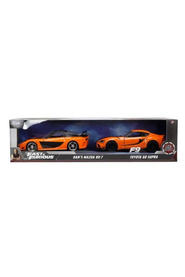 Zestaw pojazd�w metalowych 1:32 JADA F&F Mazda+Toyota dwupak Simba