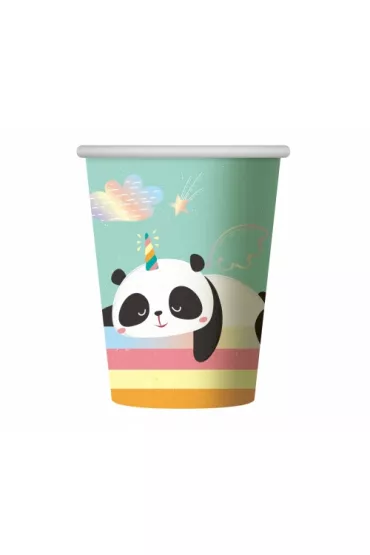Godan Kubki papierowe Panda 266 ml 6 szt.