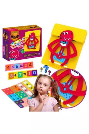 Mata edukacyjna dinozaur do nauki matematyki Maksik
