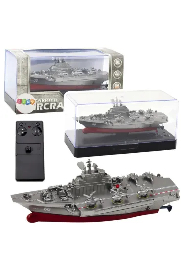 Statek militarny RC 15cm LeanToys