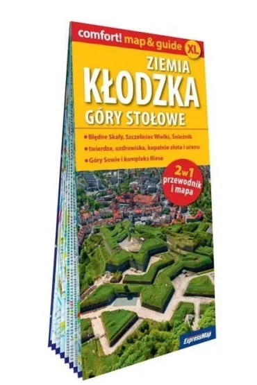 Ziemia k�odzka. G�ry sto�owe. Laminowana mapa i przewodnik 2w1