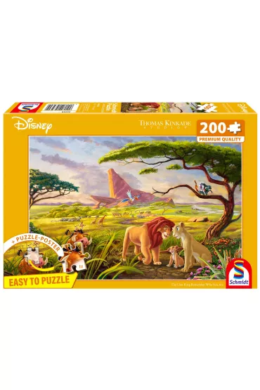 Puzzle 200 el. PQ Thomas Kinkade Kr�l Lew Disney Schmidt - Thomas  Kinkade