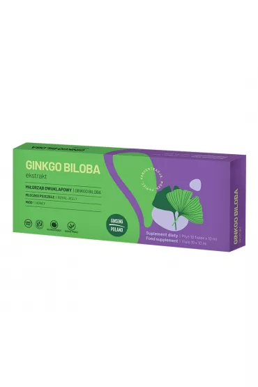 Ginseng Ginko Biloba Suplement diety 10 x 10 ml