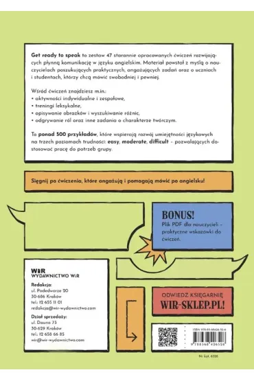 Get ready to speak Rozgrzewki j�zykowe na lekcje angielskiego dla uczni�w i student�w Poziom B1+/B2 - Ewa  Kubas
