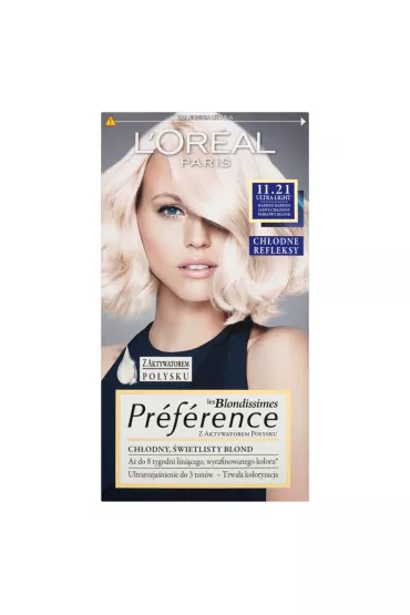 LOreal Paris Farba do w�os�w 11.21 Bardzo Bardzo Jasny Ch�odny Per�owy Blond