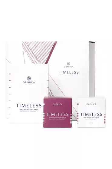 Orphica Timeless Supreme Renewal zestaw krem na dzie� anti-ageing + krem na noc anti-ageing + maski anti-ageing 2 x 50 ml + 4 x 20 ml