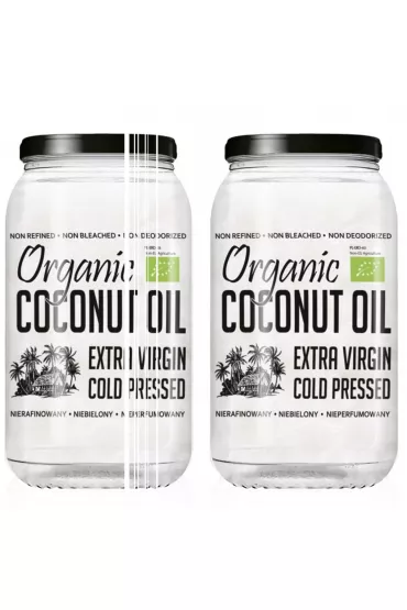 Diet-Food Olej kokosowy virgin zestaw 2 x 1 l Bio