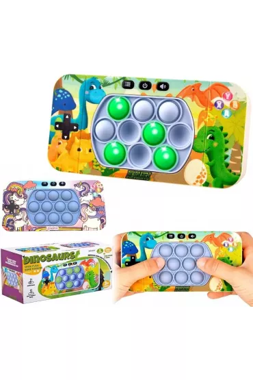 Gra pop it quick push dinozaury Trifox