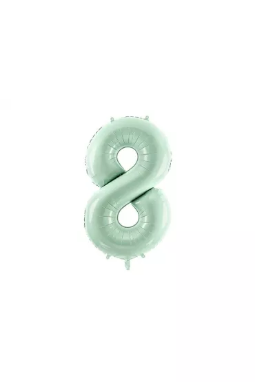 PartyDeco Balon foliowy 8 zielony 72cm