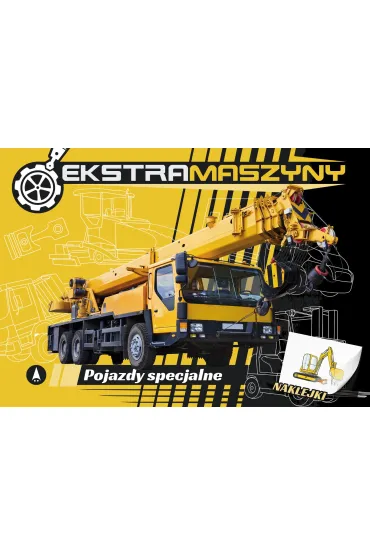 Malowanka A4  NAKLEJKI Ekstramaszyny. Pojazdy specjalne SKRZAT 075625 - Marek Regner, Agnieszka Kochanowska Sabljak
