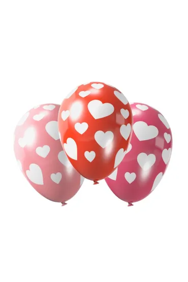 Arpex Balon dekoracyjny Serca 5 szt.