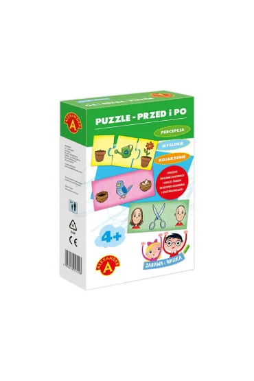 Puzzle Zabawa i nauka. Przed i po Alexander