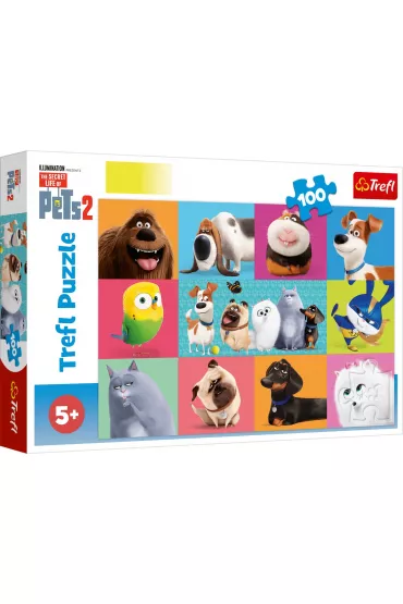 Puzzle 100 el. S�odkie zwierz�tka Trefl