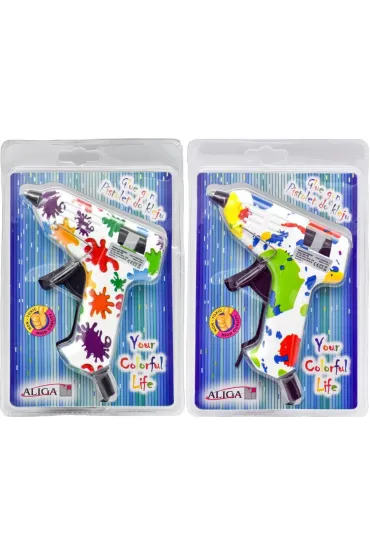 Aliga Pistolet do kleju kolorowy 10W MIX