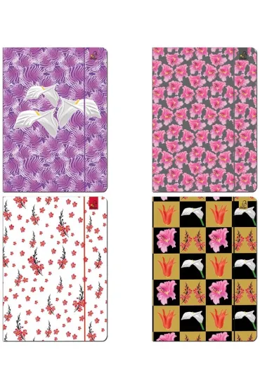 Bee-bee Teczka A4 z gumk� Flowers TFLA4
