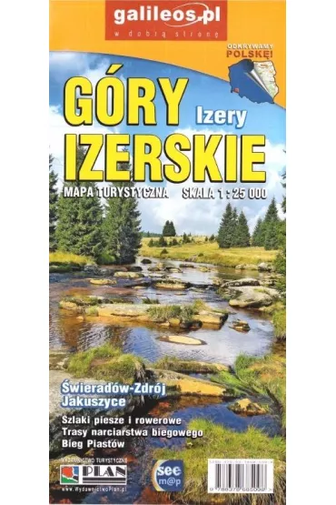 Mapa turystyczna. G�ry Izerskie, Izery 1:25 000