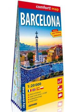 comfort!map Plan miasta Barcelona 1:20 000
