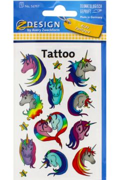 Tatuae dla dzieci Jednoroce Avery Zweckform