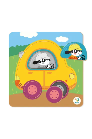 Puzzle mini 5 el. Sorter. Samoch�d Dodo