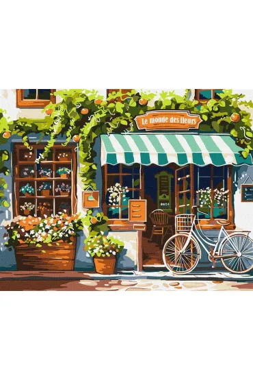 Ideyka Malowanie po numerach - �wiat kwiat�w 40x50cm