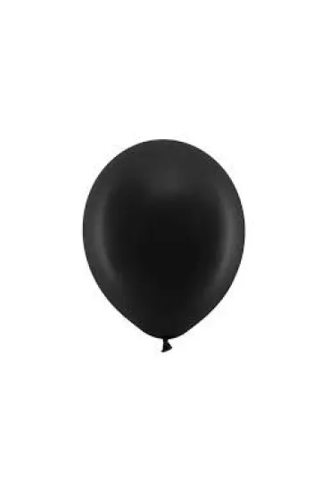 PartyDeco Balony Rainbow 30cm pastelowe, czarny 100 szt.