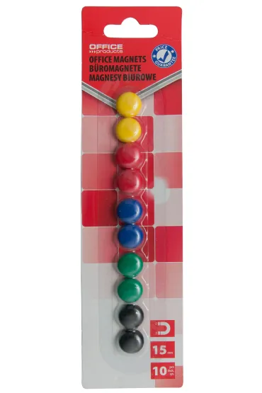 Magnesy do tablic Office Products okr�g�e blister 10 szt.