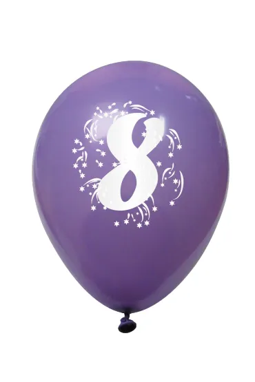 Arpex Balon dekoracyjny z nadrukiem cyferki 8 K7950