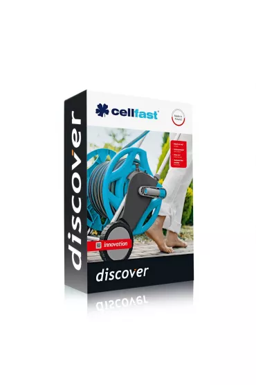 Cellfast W�zek Discover 1/2" + W�� ogrodowy + Szybkoz��cza + Zraszacz pistoletowy zestaw