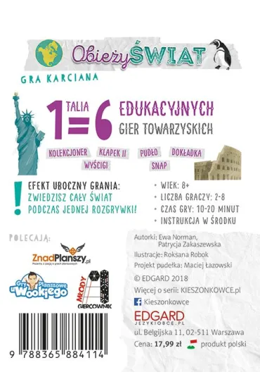 Kieszonkowiec geograficzny. Obie�y�wiat Edgard - Patrycja  Zakaszewska, Norman Ewa
