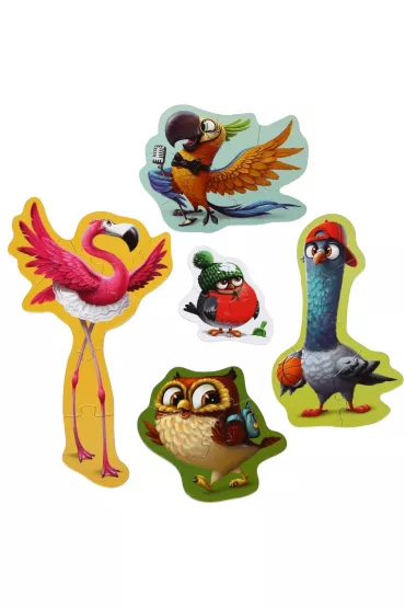 Puzzle 25 el. 5w1 Ptaki Maksik