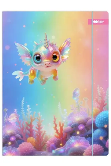 M&G Teczka A4+ z gumk� Aqua Cuties Candy HAPPY COLOR