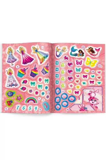 Barbie dreamtopia 100 Brokatowych naklejek
