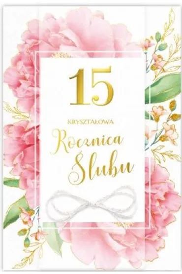 Karnet 15 Rocznica �lubu B6 LUX - Dl Kk
