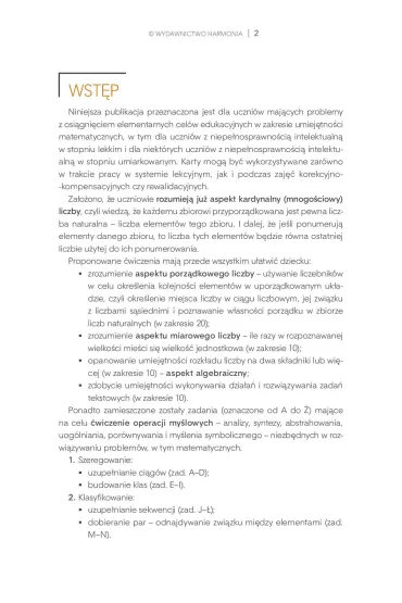 Matematyczne karty pracy dla uczni�w ze specjalnymi potrzebami edukacyjnymi cz�� 1 - Kazimierz S�upek