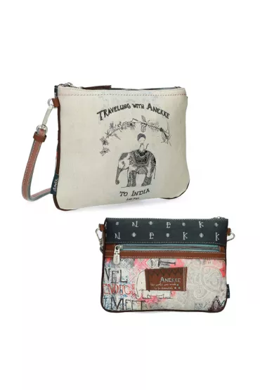 Torebka crossbody na rami� p�aska seria india Anekke