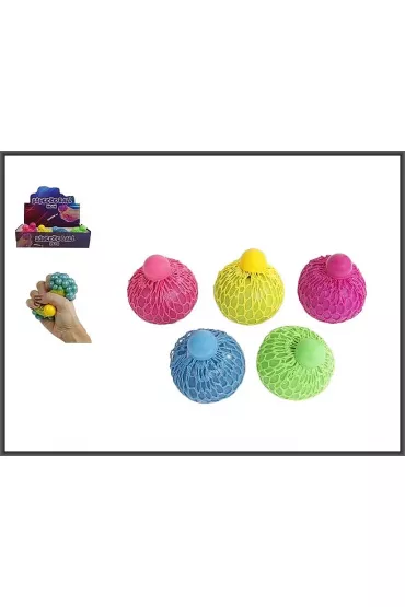 Pi�eczka do �ciskania neon per�a 6cm Hipo